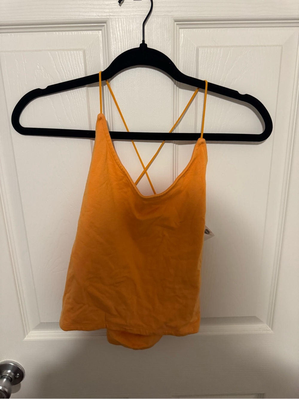 American Eagle Outfitters Strappy V-Neck Tank Top - Orange